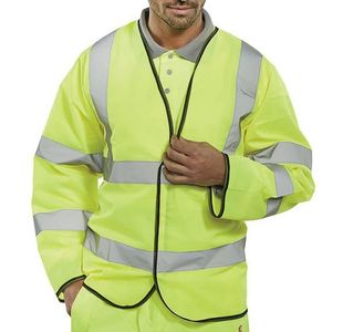 Beeswift High Visibility Long Sleeve Jerkin Saturn Yellow 3XL PKJENG3XL