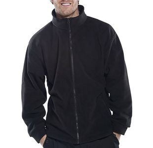Beeswift Standard Full Zip Fleece Jacket Black 2XL FLJBL2XL