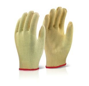 Beeswift Reinforced Mediumweight Gloves 1Pr Yellow 10 KGMW10