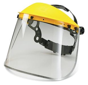 Beeswift Metal Edge Face Visor 8 Inch Clear BBMEFV8