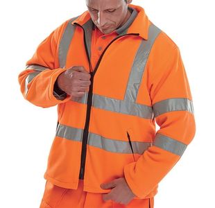 Beeswift Carnoustie High Visibility Fleece Jacket Orange 2XL CARFOR2XL