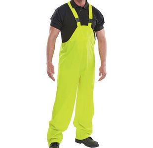 Beeswift Super B-Dri PU Bib Brace Saturn Yellow XL SBDBBSYXL
