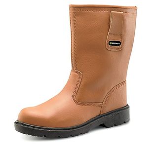 Beeswift Thinsulate Lined S3 Steel Toe Cap Rigger Boots 1Pr Tan 11 CTF2811