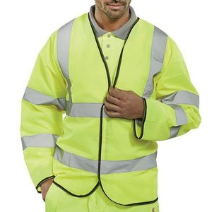 Beeswift High Visibility Long Sleeve Jerkin Saturn Yellow 4XL PKJENG4XL