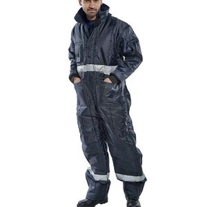 Beeswift Coldstar Freezer Coverall Navy Blue Small CCFCNS