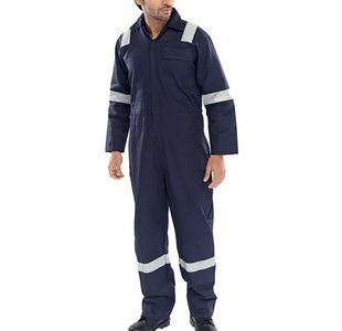 Beeswift Fire Retardant Boilersuit Nordic Design Navy Blue 42 CFRBSNDN42