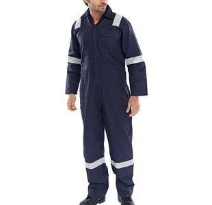 Beeswift Fire Retardant Boilersuit Nordic Design Navy Blue 56 CFRBSNDN56