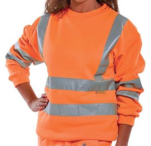 Beeswift High Visibility Sweatshirt Orange Small BSSENORS