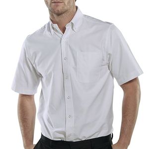 Beeswift Short Sleeve Oxford Shirt White 15.5 OXSSSW15.5