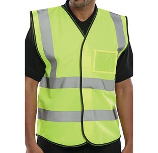 Beeswift High Visibility ID Vest SYellow L BD108SYL