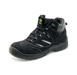 Beeswift Click Lace Up S1 Safety Trainer Boots 1Pr Black 5 CDDTBBL05