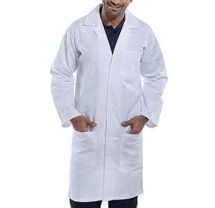 Beeswift Click Polycotton Warehouse Coat White Size 54 PCWCW54