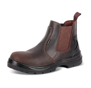 Beeswift Click S3 Pur Safety Dealer Boots 1Pr Brown 5 CTF42BR05