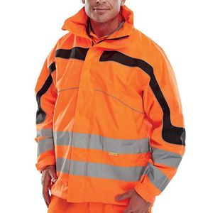 Beeswift Eton High Visibility Breathable EN471 Jacket Orange 6XL ET46OR6XL