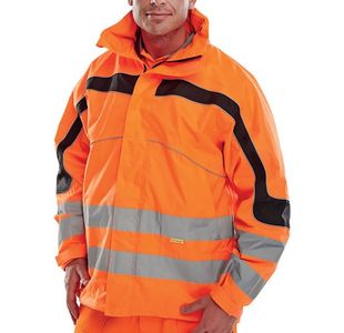 Beeswift Eton High Visibility Breathable EN471 Jacket Orange XL ET46ORXL