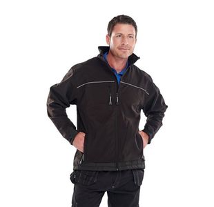 Beeswift Two Tone Soft Shell Jacket Black/Grey 3XL SSJTTBLGY3XL