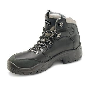 Beeswift PU Rubber D-Ring S3 Steel Toe Cap Safety Boots 1Pr Black 4 CF62BL04