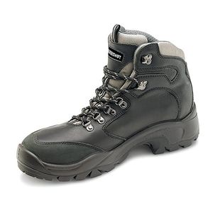 Beeswift PU Rubber D-Ring S3 Steel Toe Cap Safety Boots 1Pr Black 7 CF62BL07