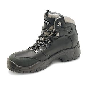 Beeswift PU Rubber D-Ring S3 Steel Toe Cap Safety Boots 1Pr Black 9 CF62BL09