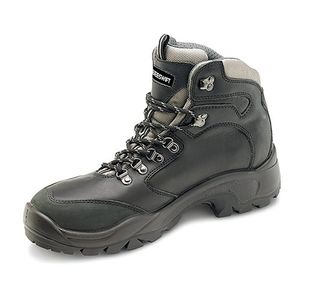 Beeswift PU Rubber D-Ring S3 Steel Toe Cap Safety Boots 1Pr Black 10 CF62BL10