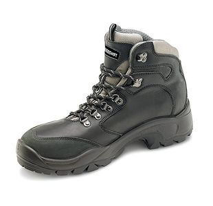 Beeswift PU Rubber D-Ring S3 Steel Toe Cap Safety Boots 1Pr Black 13 CF62BL13