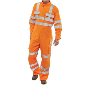 Beeswift B-Click Arc Flash Compliant GO/RT Coverall Orange 54 CARC53OR54