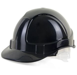 Beeswift Economy Vented Safety Helmet Black One Size BBEVSHBL