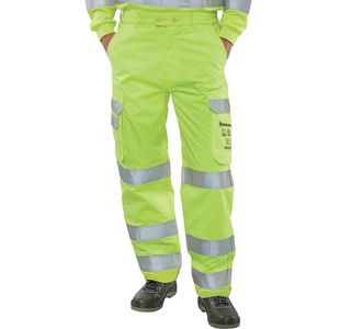 Beeswift High Visibility Trousers Saturn Yellow 36T CARC5SY36T