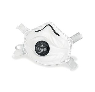 Beeswift FFP3 Moulded Valved Cup Respirator Mask White BS033