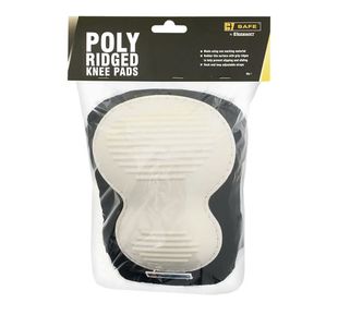 Beeswift B-Safe Poly Ridged Knee Pad Black/White BS071