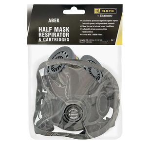 Beeswift B-Safe Half Mask Respirator/ABEK Cartridges Grey BS038
