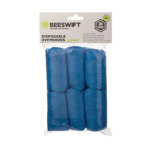 Beeswift Disposable Overshoes Blue One Size (Pack of 30) Pairs BS023
