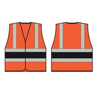Beeswift High Visibility Vest Orange/Black L HVVA2BLL