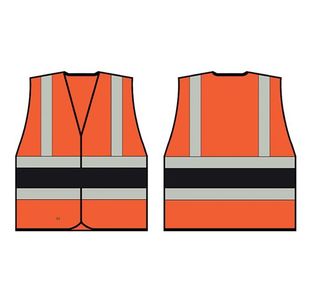 Beeswift High Visibility Vest Orange/Black M HVVA2BLM