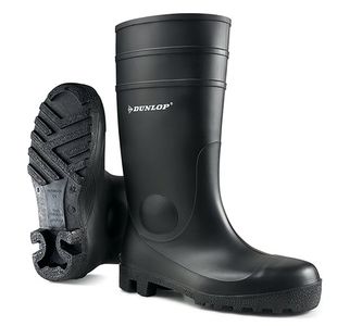 Dunlop Protomaster Full Safety Wellington PVC Waterproof Boots 1 Pair Black 12 142PP12