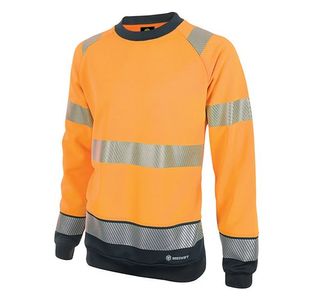 Beeswift High Visibility Two Tone Sweatshirt Orange/Black XL HVTT020ORBLXL