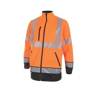 Beeswift High Visibility Two Tone Softshell Jacket Orange/Black 4XL HVTT040ORBL4XL