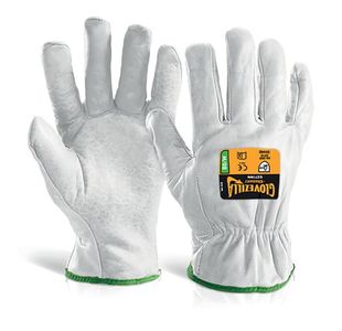 Beeswift Glovezilla Cut Resistant Drivers Gloves 1Pr White L GZ71WL