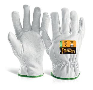 Beeswift Glovezilla Cut Resistant Drivers Gloves 1Pr White XL GZ71WXL