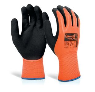Beeswift Glovezilla LatexThermal Gloves (Pack of 10) Orange XL GZ105ORXL