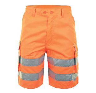 Beeswift Rail Spec High Visibility Shorts Orange 38 RSS38
