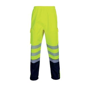Beeswift Deltic High Visibility Over Trousers Two Tone Saturn Yellow/Navy Blue 3XL BSDTRTTSYN3XL