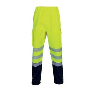 Beeswift Deltic High Visibility Over Trousers Two Tone Saturn Yellow/Navy Blue 4XL BSDTRTTSYN4XL