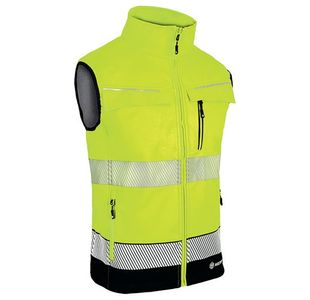 Beeswift Deltic High Visibility Gilet Two-Tone Saturn Yellow/Navy Blue M BSDBWTTSYNM