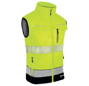 Beeswift Deltic High Visibility Gilet Two-Tone Saturn Yellow/Navy Blue 5XL BSDBWTTSYN5xL