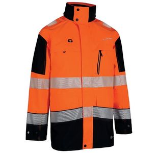 Beeswift Deltic High Visibility Two Tone Jacket Orange/Black 3XL BSDJTTORBL3XL