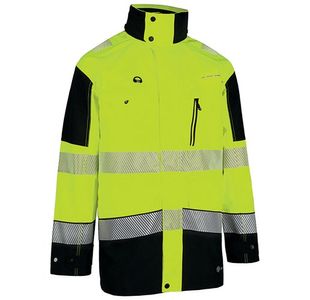 Beeswift Deltic High Visibility Two Tone Jacket Saturn Yellow/Navy Blue 5XL BSDJTTSYN5xL