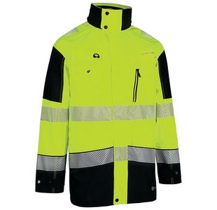Beeswift Deltic High Visibility Two Tone Jacket Saturn Yellow/Navy Blue 6XL BSDJTTSYN6XL