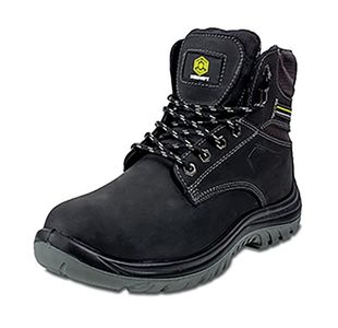 Beeswift Dual Density PU Steel Toe Cap Ankle Boots 1Pr Black 10 CF56BL10
