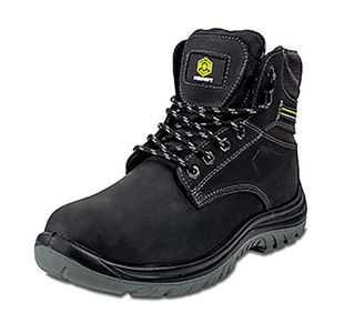 Beeswift Dual Density PU Steel Toe Cap Ankle Boots 1Pr Black 12 CF56BL12
